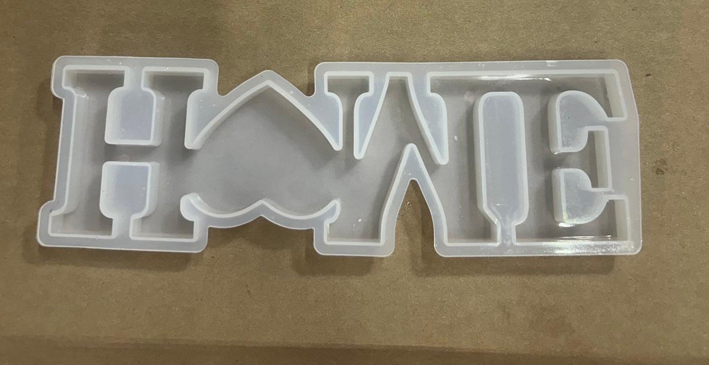 custom signs on a wooden stand