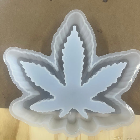 leaf and feather trinket tray