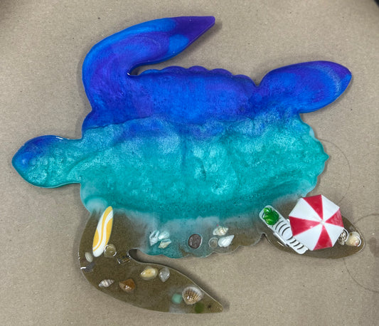 Beach turtle tray