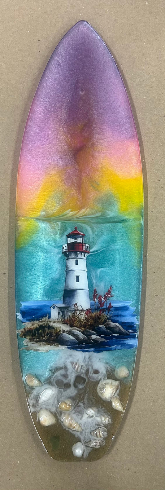 Surf Board Blue Lighthouse