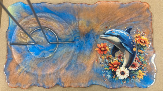 #42 Dolphin Paper towel holder tray