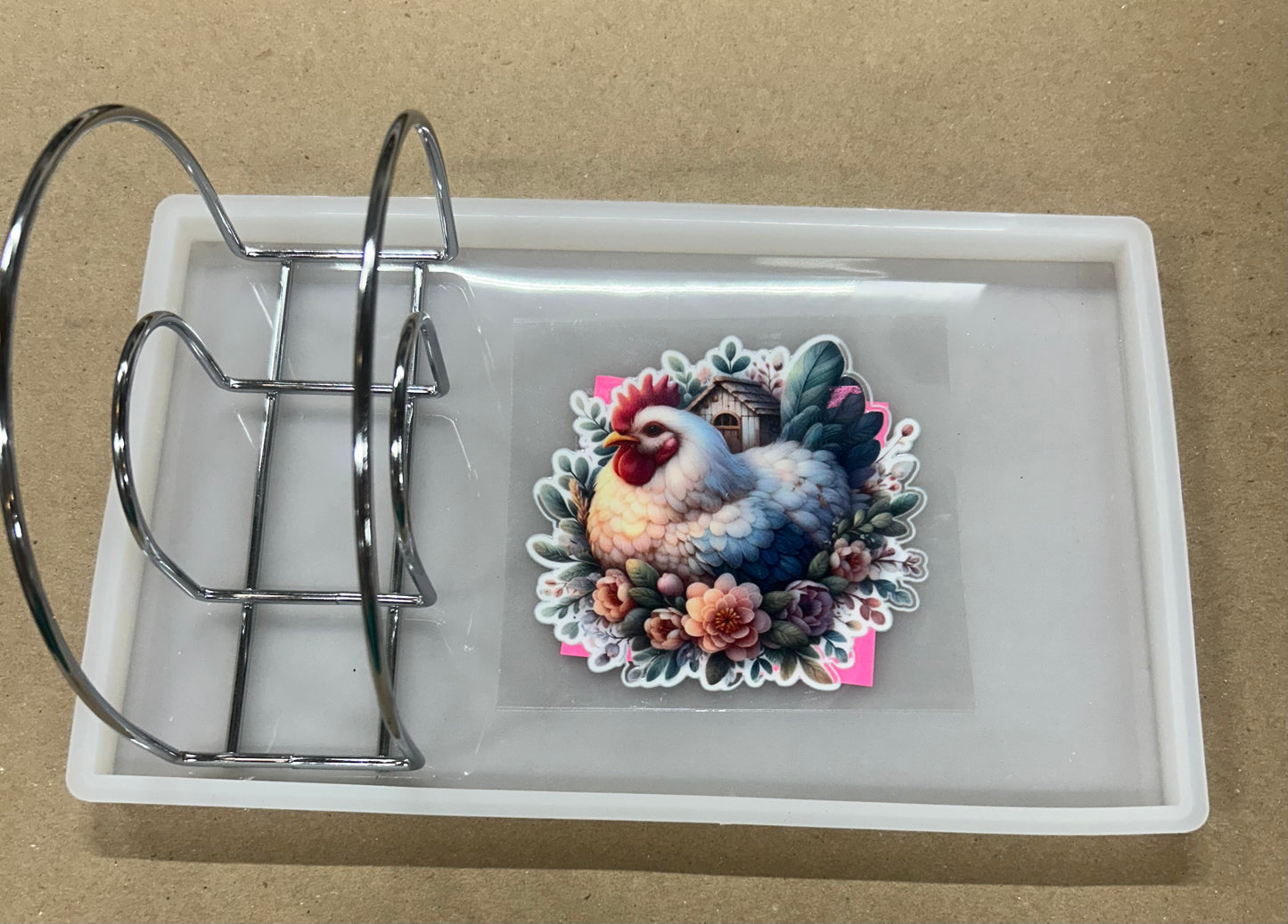 #1  Tray Napkin Holder (Chicken)