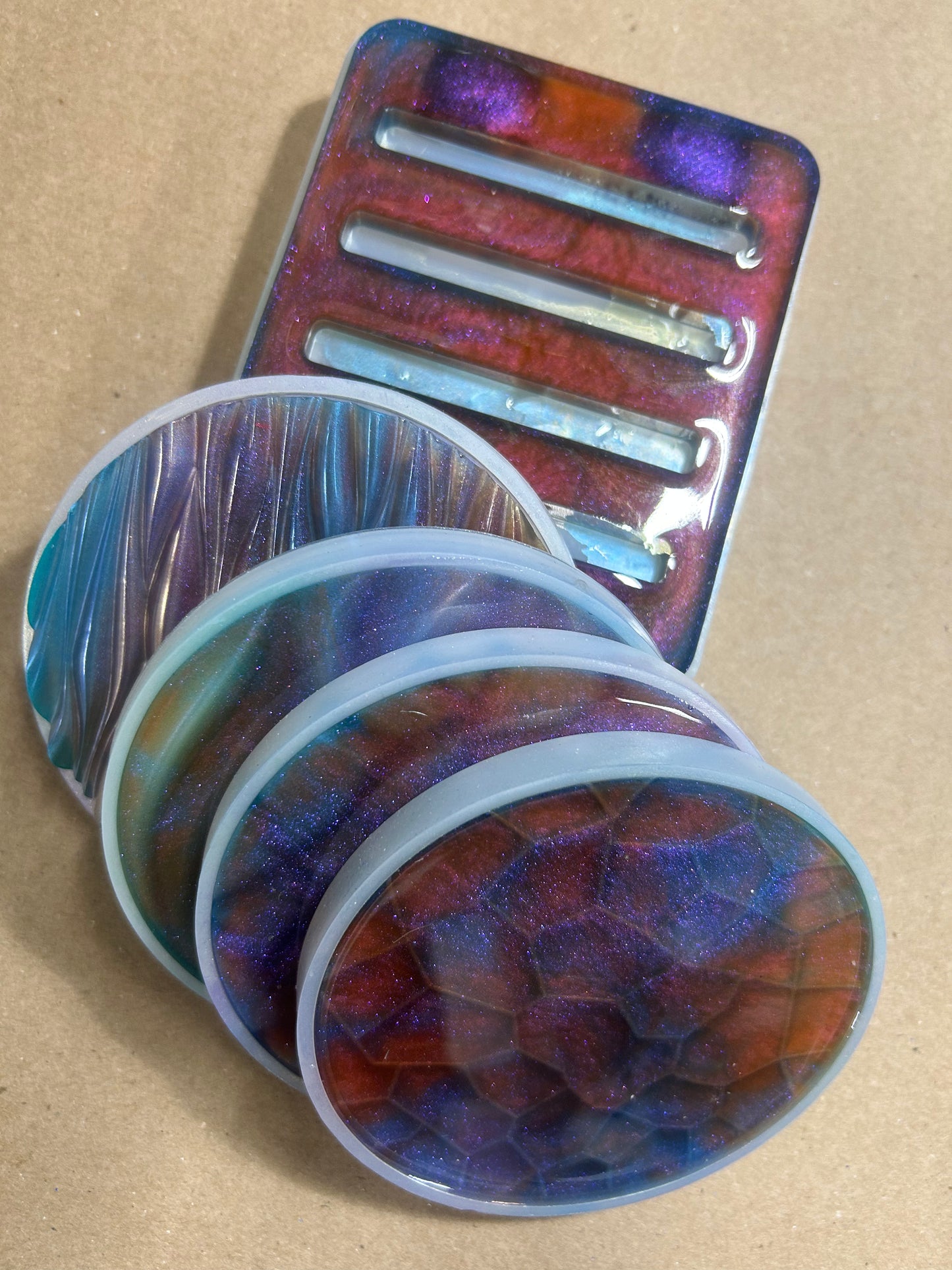 Coasters and holders