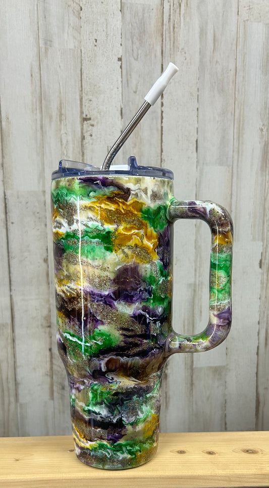 Big Forty Mardi Gras Tumbler