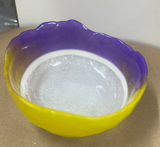 Trinket Bowl in LSU colors
