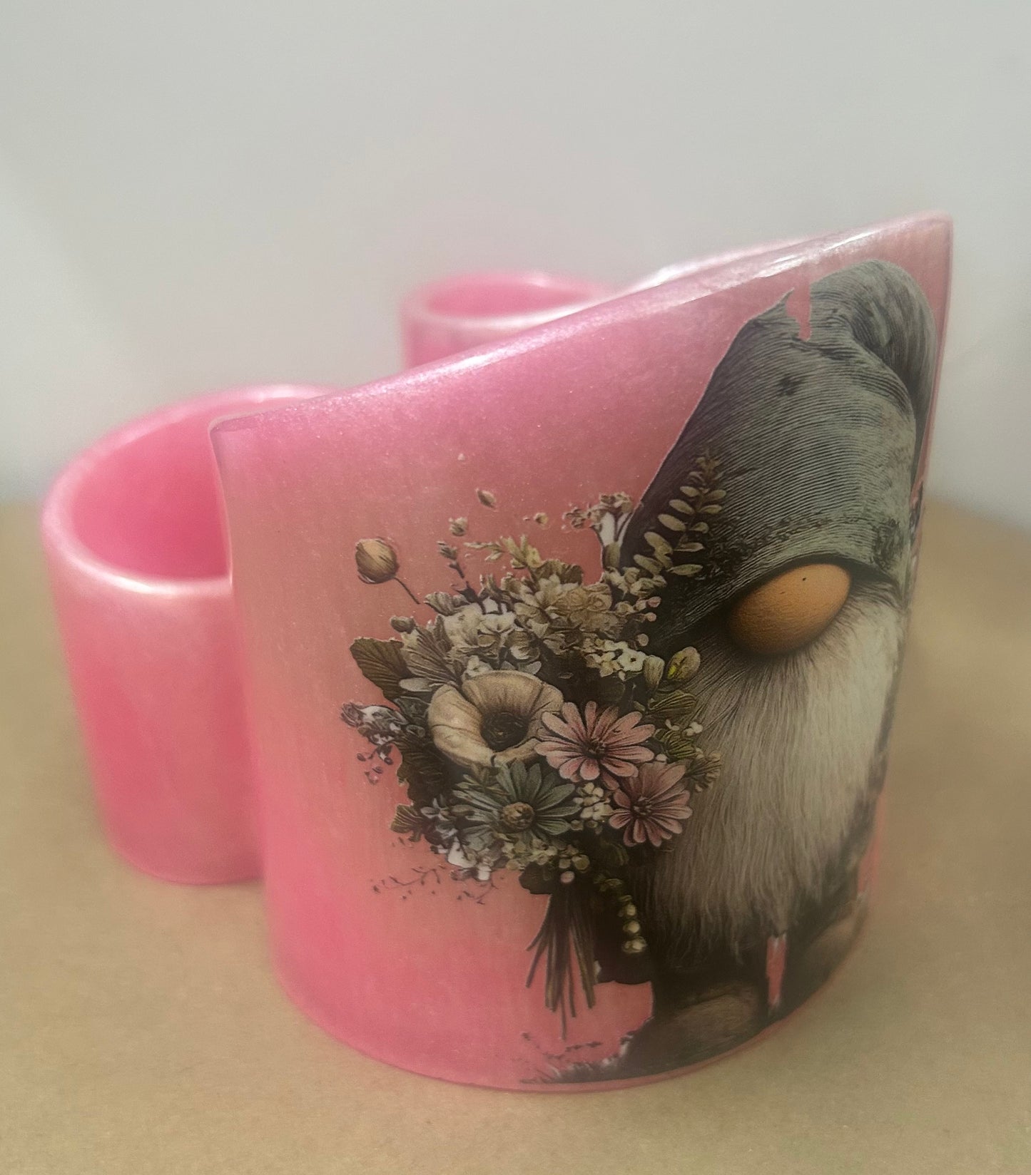 #17 Pink Pen/brush Holder