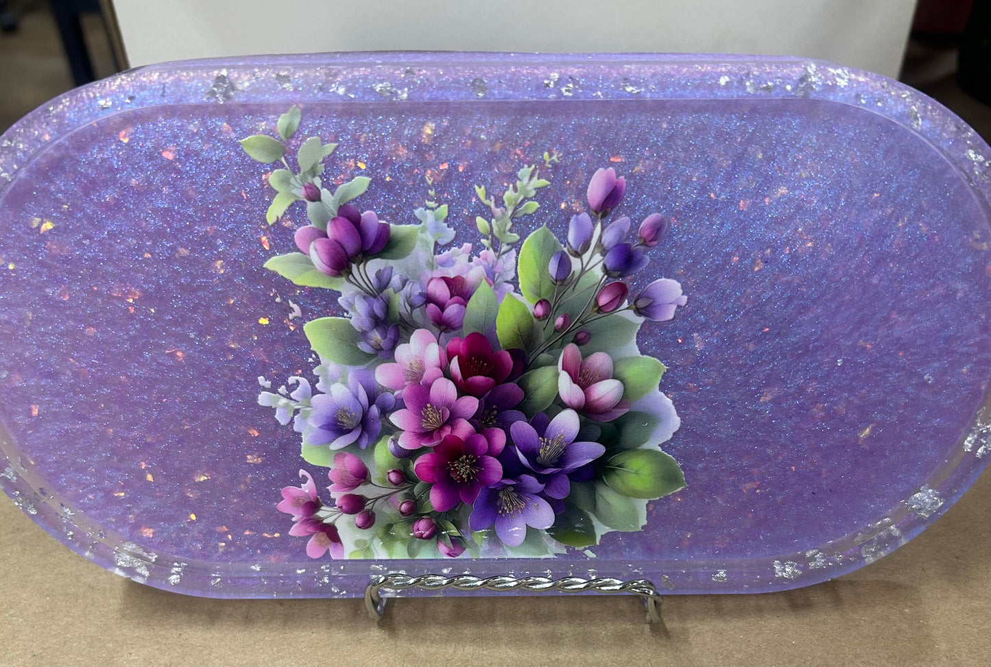 #101 Purple trinket tray