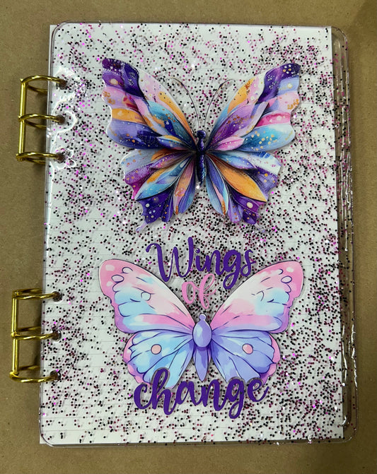 #107 Purple Glitter Notebook