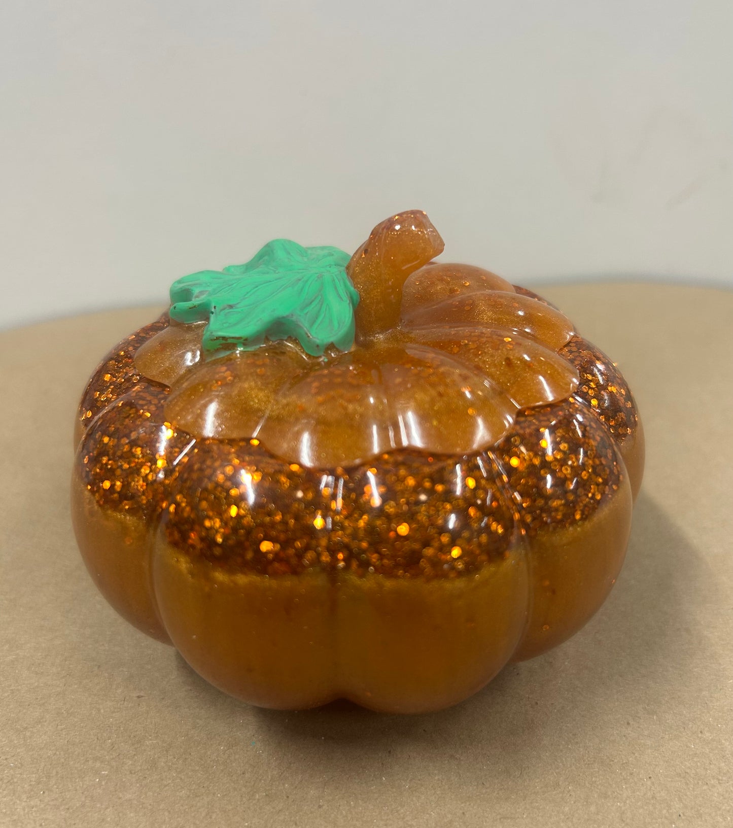 Orange glitter small pumpkin