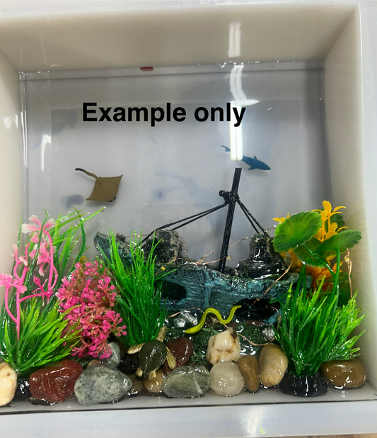 custom made large aquarium with lights