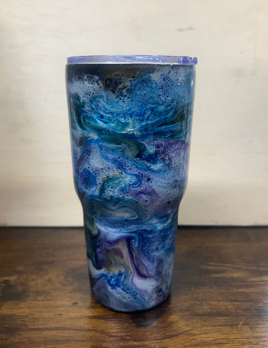 Big Blue  Ink Swirl