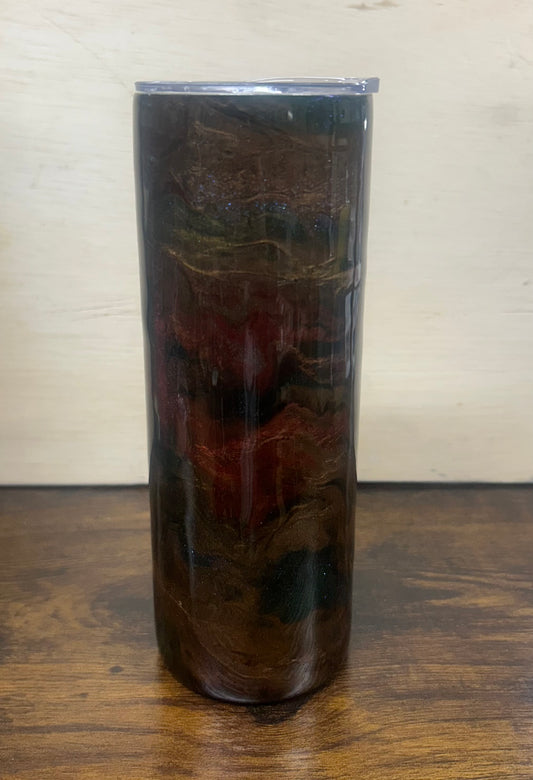 Brown Ink Swirl