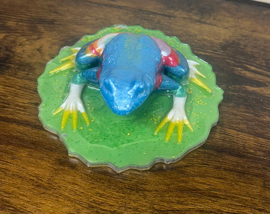 Resin Frog on Lily Pad