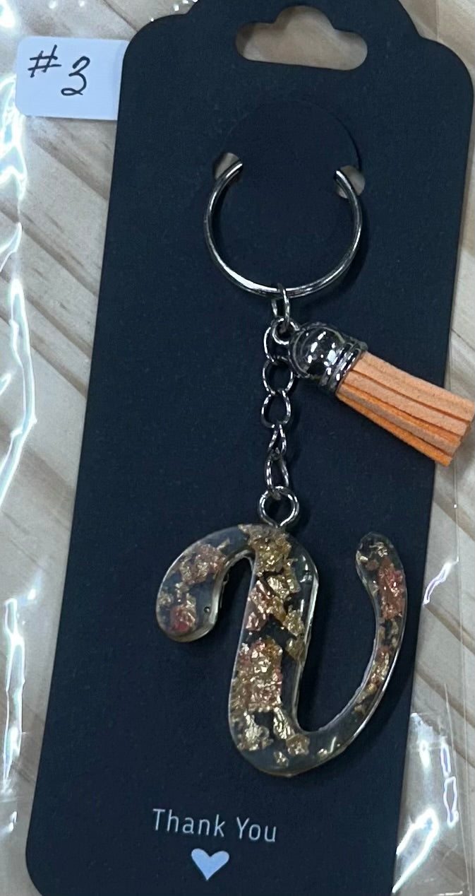 Letter "V" Key Chain