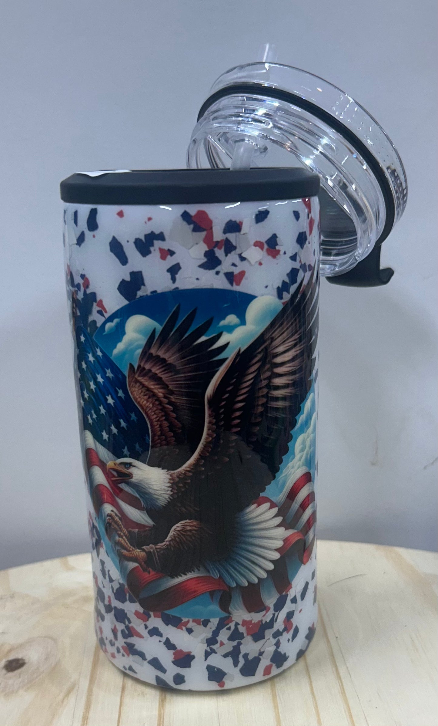 #73 can coozie tumble duo
