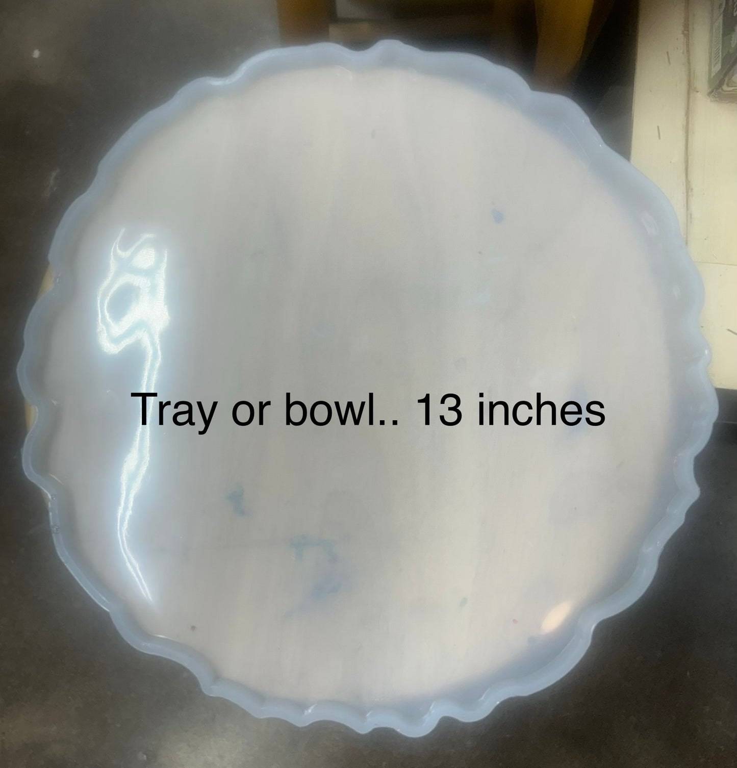 Trays bowls and clocks