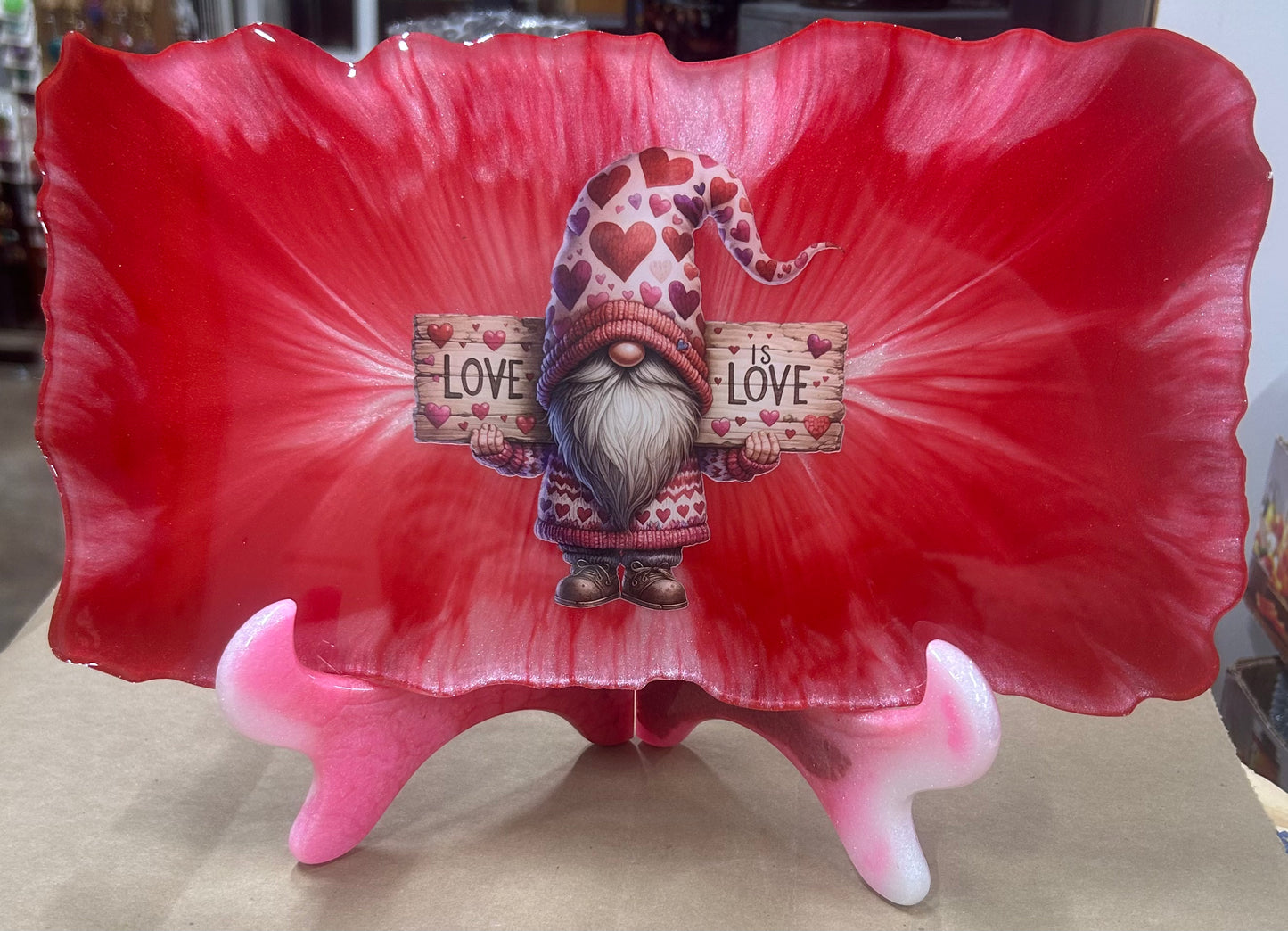 Valentine Day tray and stand